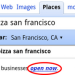 Google Open Now Filter